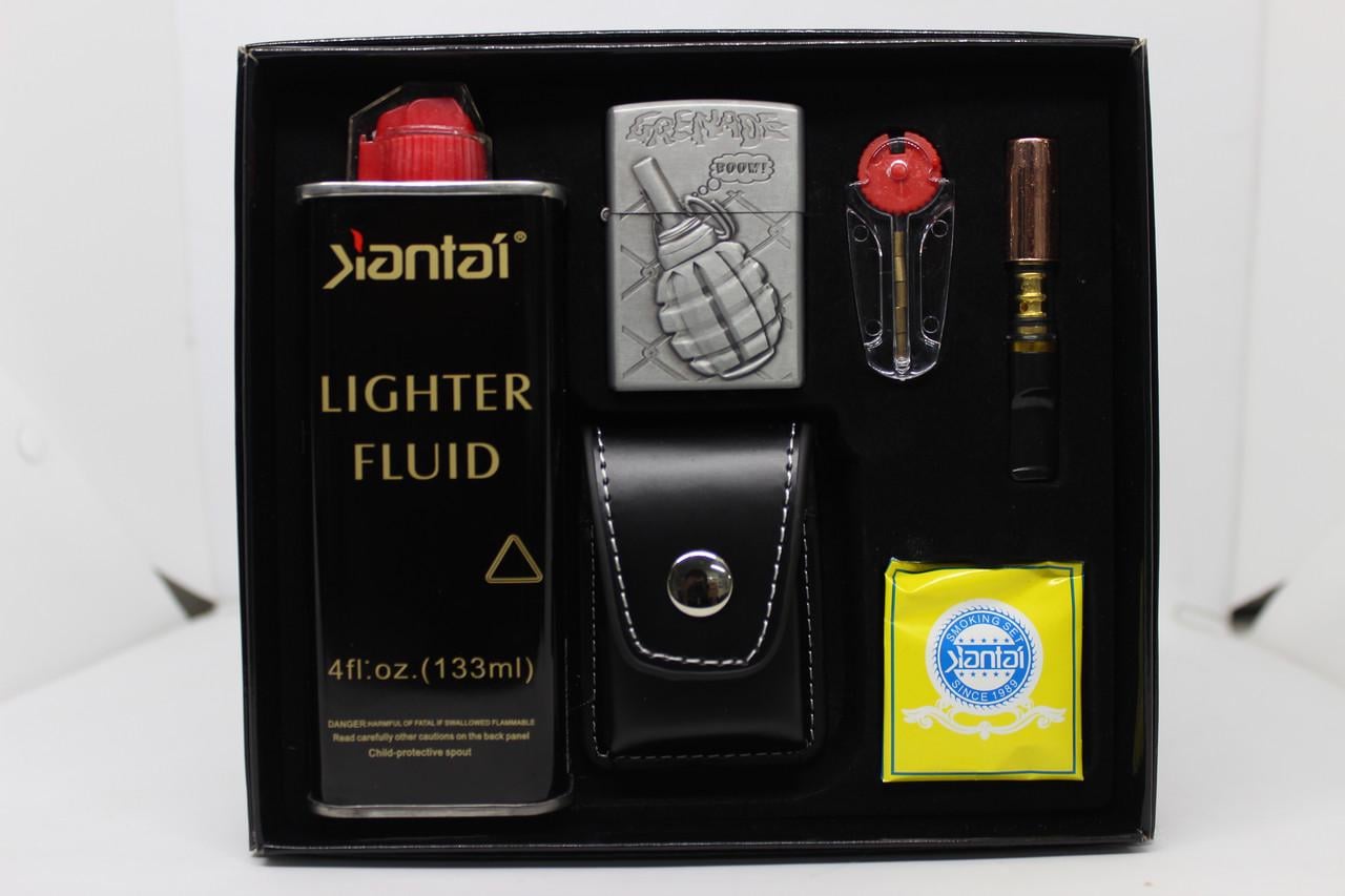 Подарочный набор ZIPPO с бензиновой зажигалкой Граната 016 (2729770105)