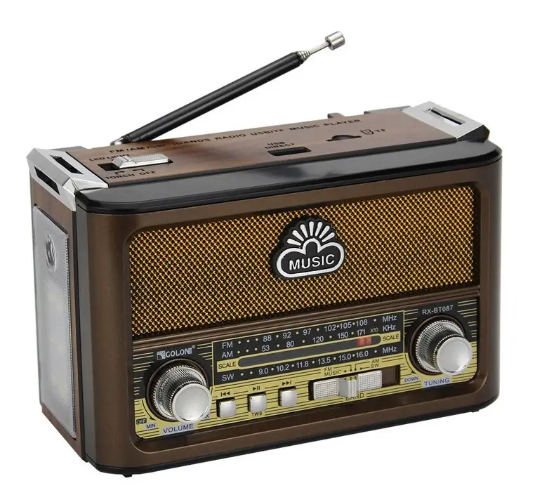 Радіо Golon RX-BT087: Bluetooth колонка USB/SD FM AM SW LEd ліхтар (31585011)