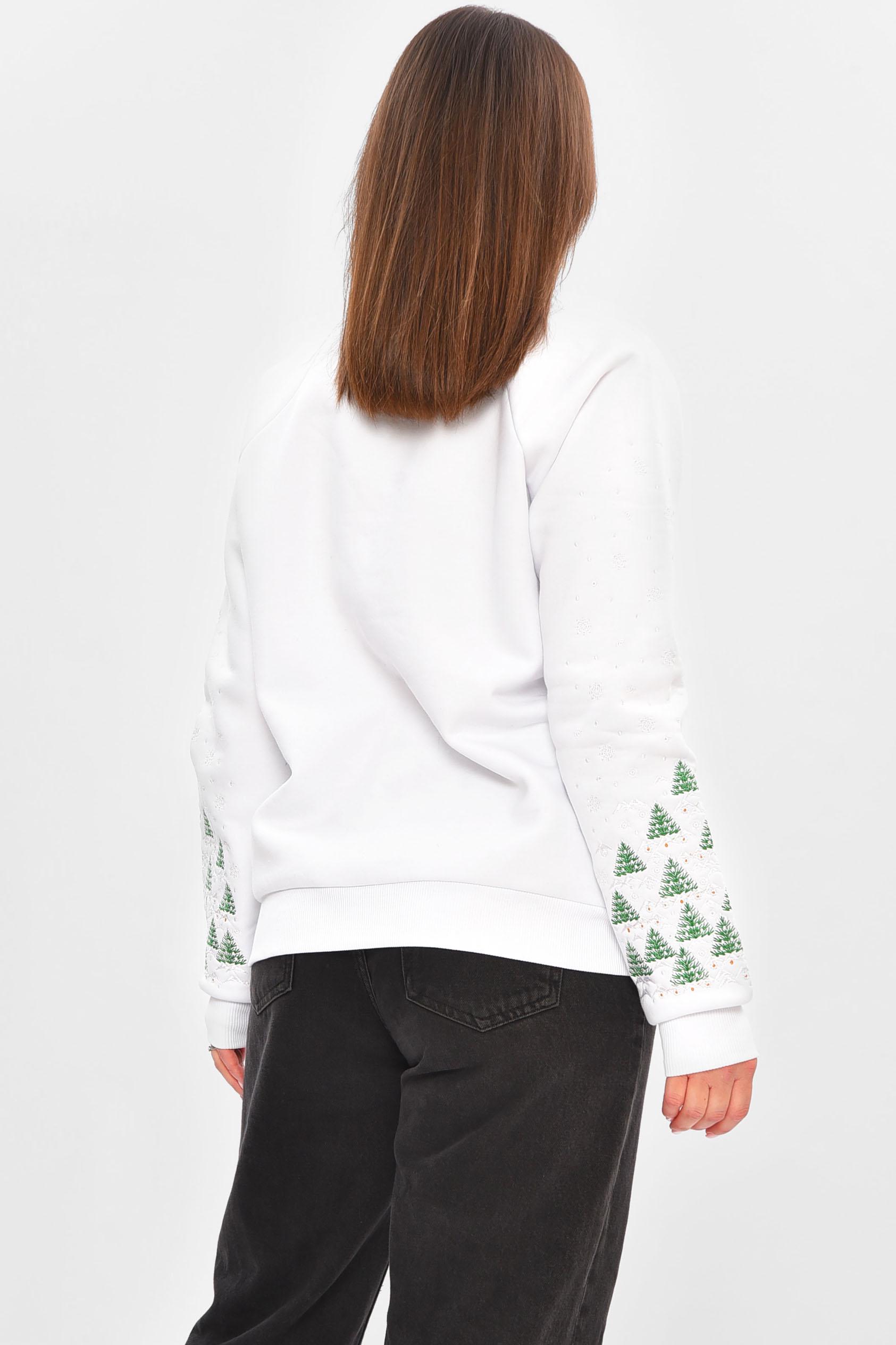 Світшот жіночий 173076 на флісі L Білий - фото 3 Світшот жіночий 173076 на флісі L Білий - фото 3