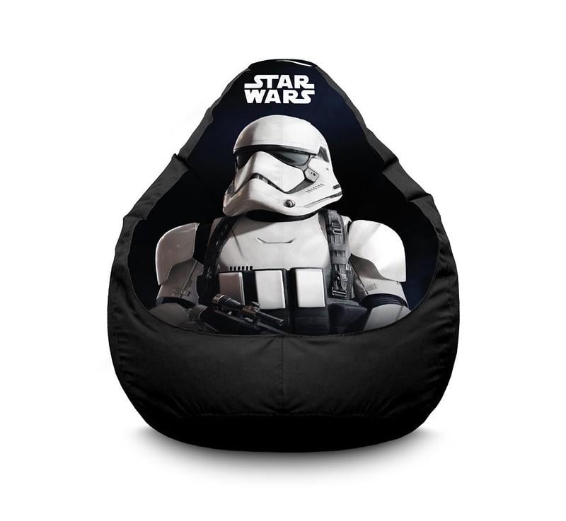 Крісло мішок iPuff Star Wars Stormtroopers Оксфорд XL 80x110 см Чорний