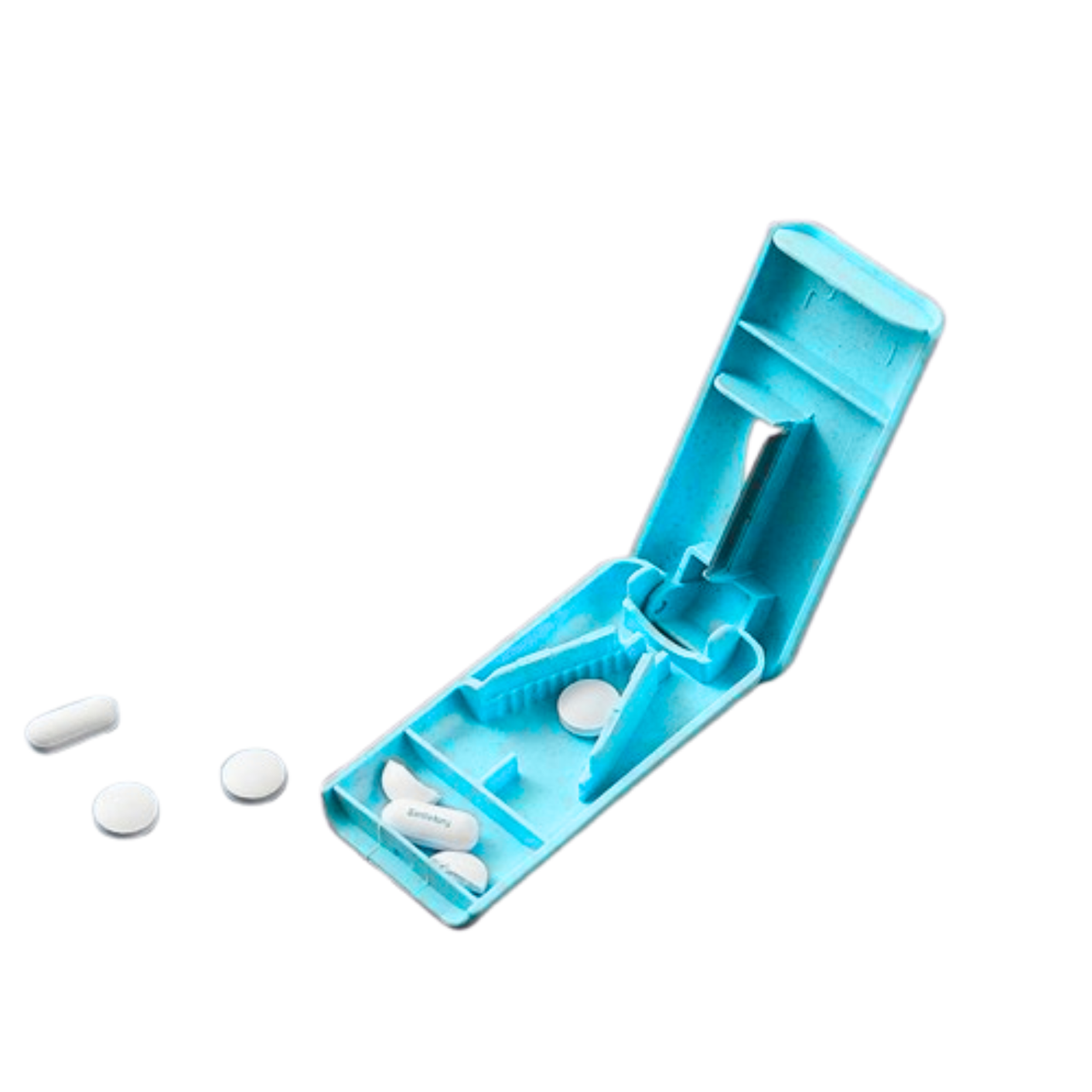 Органайзер дорожный для лекарства с резаком 8х4х1,8 см Синий (40_096) Органайзер дорожный для лекарства с резаком 8х4х1,8 см Синий (40_096)