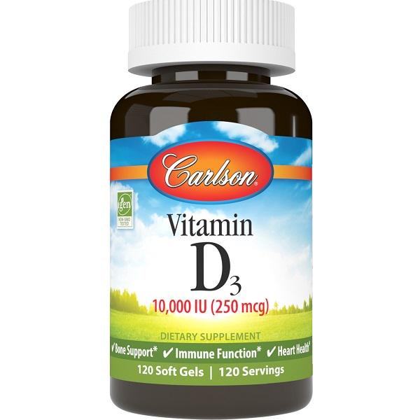 Витамин D Carlson Labs Vitamin D3 10000 IU 120 Soft Gels Витамин D Carlson Labs Vitamin D3 10000 IU 120 Soft Gels