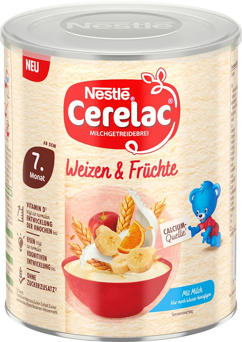 Дитяча молочна пшенична каша з фруктами Nestle для дітей з 7 місяців 350 г (2764844715)