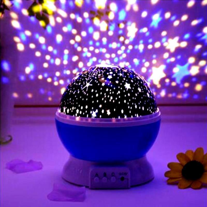 Ночник-проектор детский Star Master Dream Звездного неба 9 режимов Голубой (1832b)