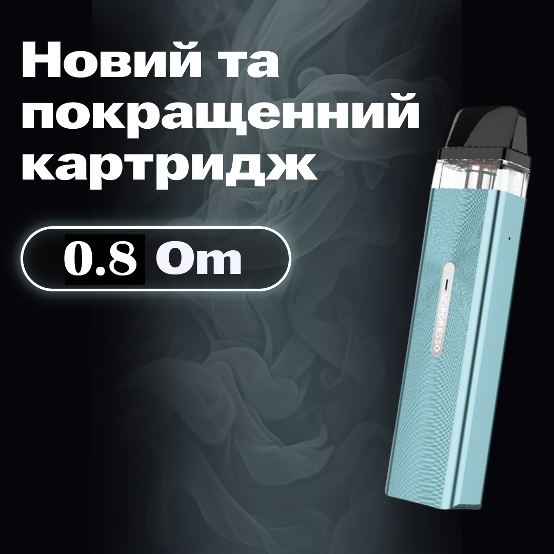 POD-система Vaporesso XROS MINI Pod Kit багаторазова 1000 mAh 2 мл Sierra Blue (eca37876) - фото 4