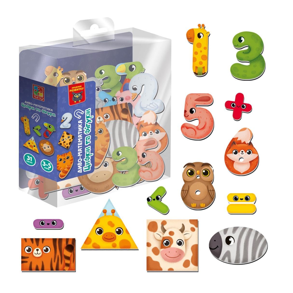 Гра розвиваюча магнітна Vladi Toys Диво-математика/Цифри та фігури VT5411-19 (MTT-186834)