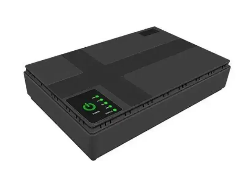 Источник бесперебойного питания Mini DC UPS для Wi-Fi роутеров модемов и систем видеонаблюдения 5/9/12V 10400 mAh (9585)