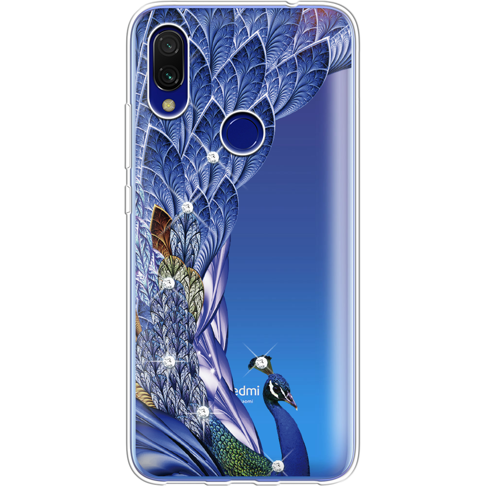 Чехол Boxface Xiaomi Redmi 7 Павлин со стразами Прозрачный силикон (36506-rs7-36506) Чехол Boxface Xiaomi Redmi 7 Павлин со стразами Прозрачный силикон (36506-rs7-36506)