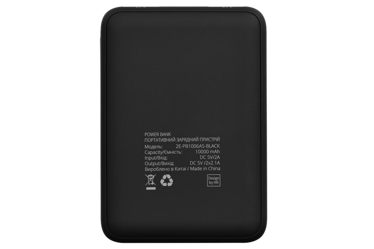 УМБ Power Bank для телефону 2Е 2xUSB 10000 мАг Чорний (2E-PB1006AS-BLACK) - фото 2