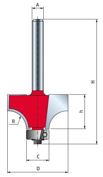 Фреза концевая Freud 34-11608P D38,1 h19,05 H60,7 (34-11608P) - фото 4 Фреза концевая Freud 34-11608P D38,1 h19,05 H60,7 (34-11608P) - фото 4