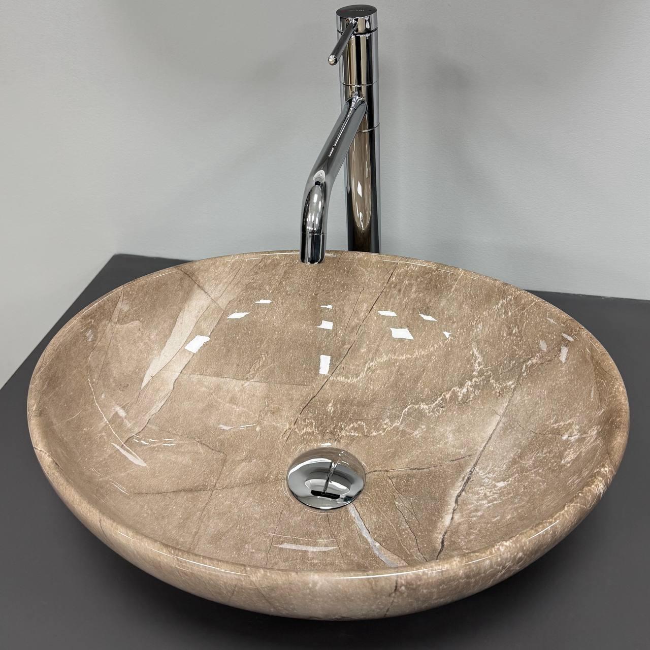 Умывальник накладной VBI PARMA DARK BROWN STONE Glossy (3059060419) Умывальник накладной VBI PARMA DARK BROWN STONE Glossy (3059060419)