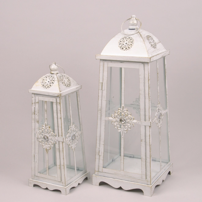 Комплект металевих ліхтарів WJ1876-M-L 2 шт. Білий (36862)