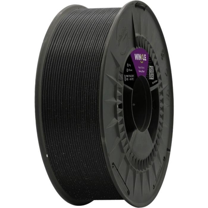 Филамент для FDM печати WINKLE PLA HD Glitter 1 кг 1,75 мм Черный (PHD01000175NEGGALWNK)