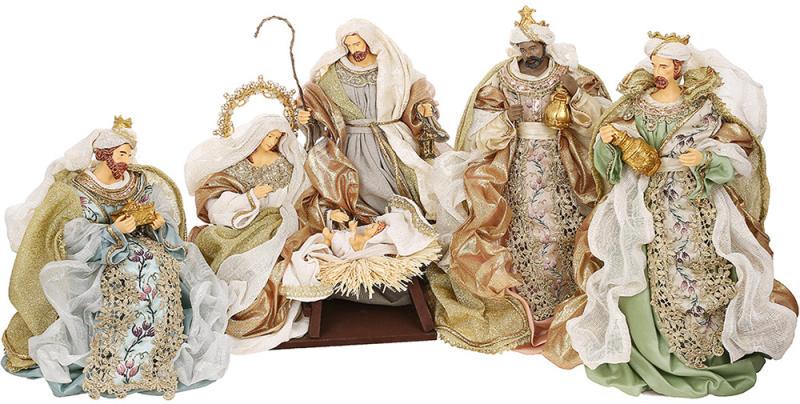 Композция дееоративная Вертеп 6 шт. 39 см Композция дееоративная Вертеп 6 шт. 39 см