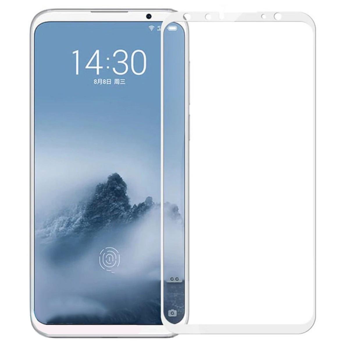 Захисне скло Glass Silk Print для Meizu 16/16X White (374)