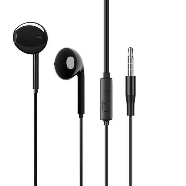 Наушники проводные вкладыши Borofone BM54 Maya 3,5 мм 1,2 м с микрофоном Black (6931474735287)