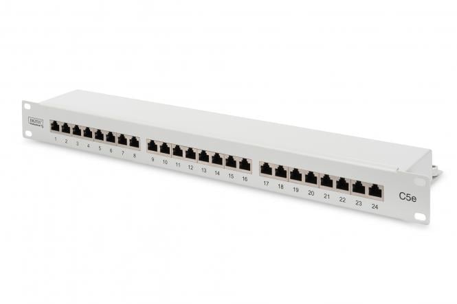 Патч панель Assmann CAT 5e LSA 1U DN-91524S 24-порта Light Gray