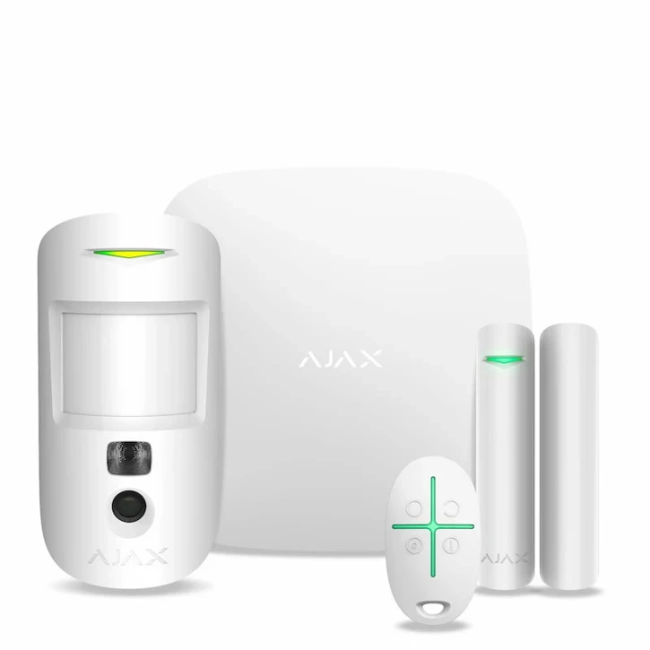 Комплект охоронної сигналізації Ajax HDR StarterKit Cam Plus White (2890075855)