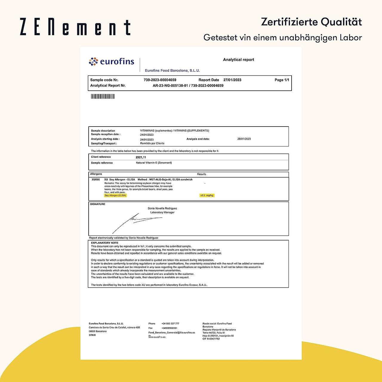Вітамін Zenement Е 400 МО Dальфатокоферол 200 капсул (50096946) - фото 4 Вітамін Zenement Е 400 МО Dальфатокоферол 200 капсул (50096946) - фото 4
