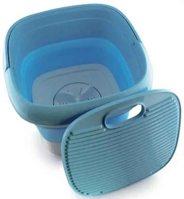 Стиральная машина мини ведро складное Maxtop MR-2098 Голубой (29197513) - фото 3 Стиральная машина мини ведро складное Maxtop MR-2098 Голубой (29197513) - фото 3