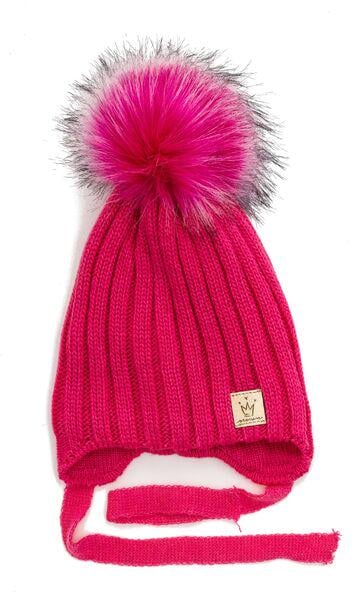 Шапка детская для девочек Корона D952 флис 46-50 см Сиреневый - фото 4 Шапка детская для девочек Корона D952 флис 46-50 см Сиреневый - фото 4