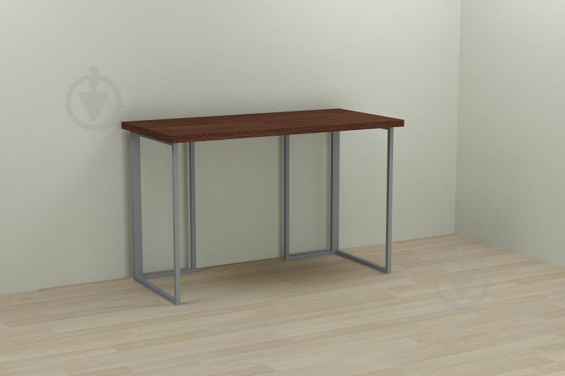 Компьютерный стол Ferrum-decor Ханна 75x120x60 серый ДСП Венге 32мм Компьютерный стол Ferrum-decor Ханна 75x120x60 серый ДСП Венге 32мм