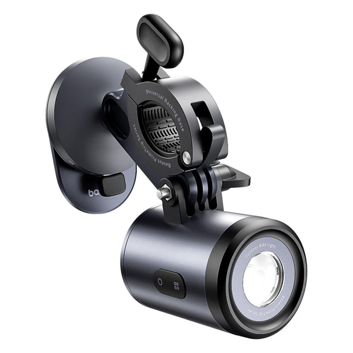 Велотримач для телефона-передня велофара Baseus PrimeTrip Series Dual-Color Bike Light 2в1 Set Cosmic Black (C12569000121-00) - фото 4 Велотримач для телефона-передня велофара Baseus PrimeTrip Series Dual-Color Bike Light 2в1 Set Cosmic Black (C12569000121-00) - фото 4