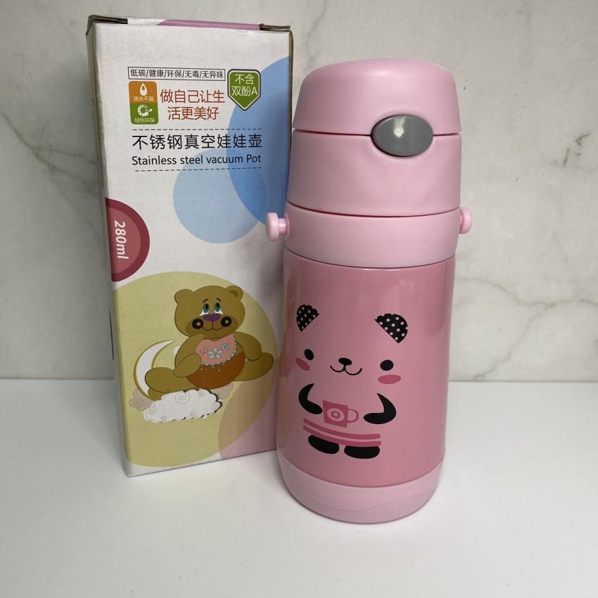 Термос детский Stenson MT-4569 с трубочкой 350 мл Розовый (2048255015)