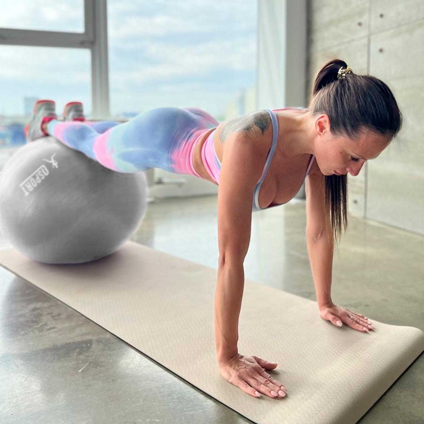 Фитбол глянец OSPORT 65 см Серый (OF-0018) - фото 3 Фитбол глянец OSPORT 65 см Серый (OF-0018) - фото 3