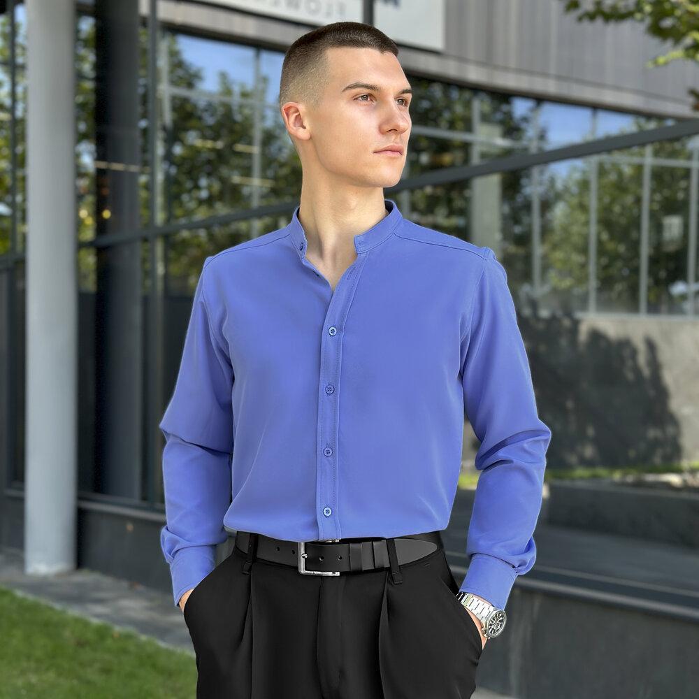 Сорочка чоловіча класична Pobedov Legend M Блакитний (26198/4/2) - фото 7 Сорочка чоловіча класична Pobedov Legend M Блакитний (26198/4/2) - фото 7