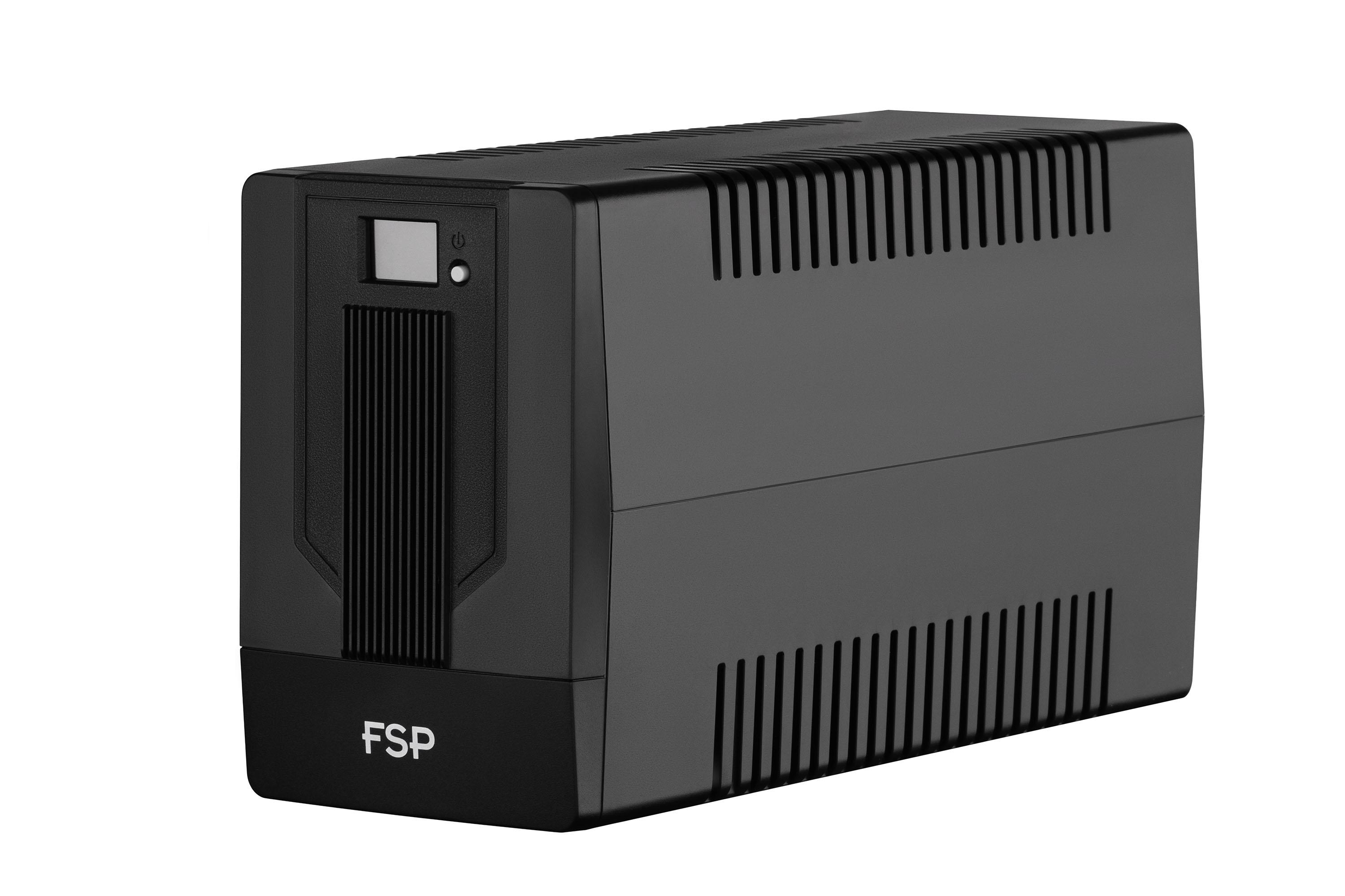 Источник бесперебойного питания FSP iFP1500 1500VA 900W LCD-дисплей USB 4xSchuko Черный (PPF9003105) - фото 4