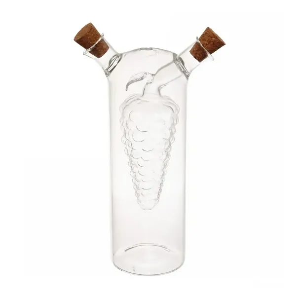 Пляшка для олії та оцту Yiwu Vine подвійна 80/300 мл Прозорий (147-107-HP-34-14)