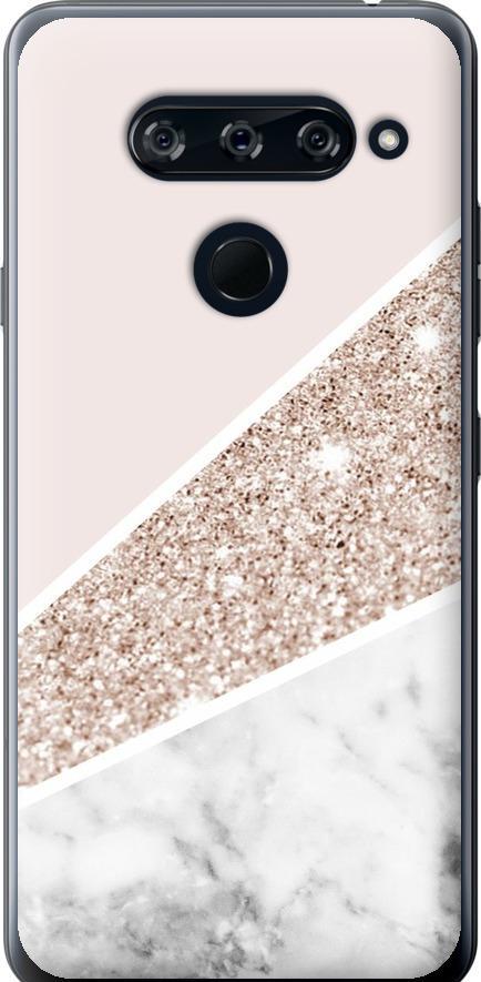 Чохол на LG V40 ThinQ Пастельний мармур (4342u-1577-42517)