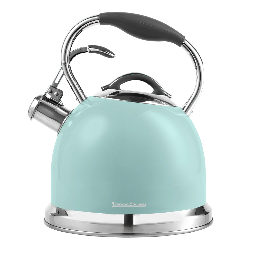 Чайник ретро Vintage Cuisine зі свистком М'ятний