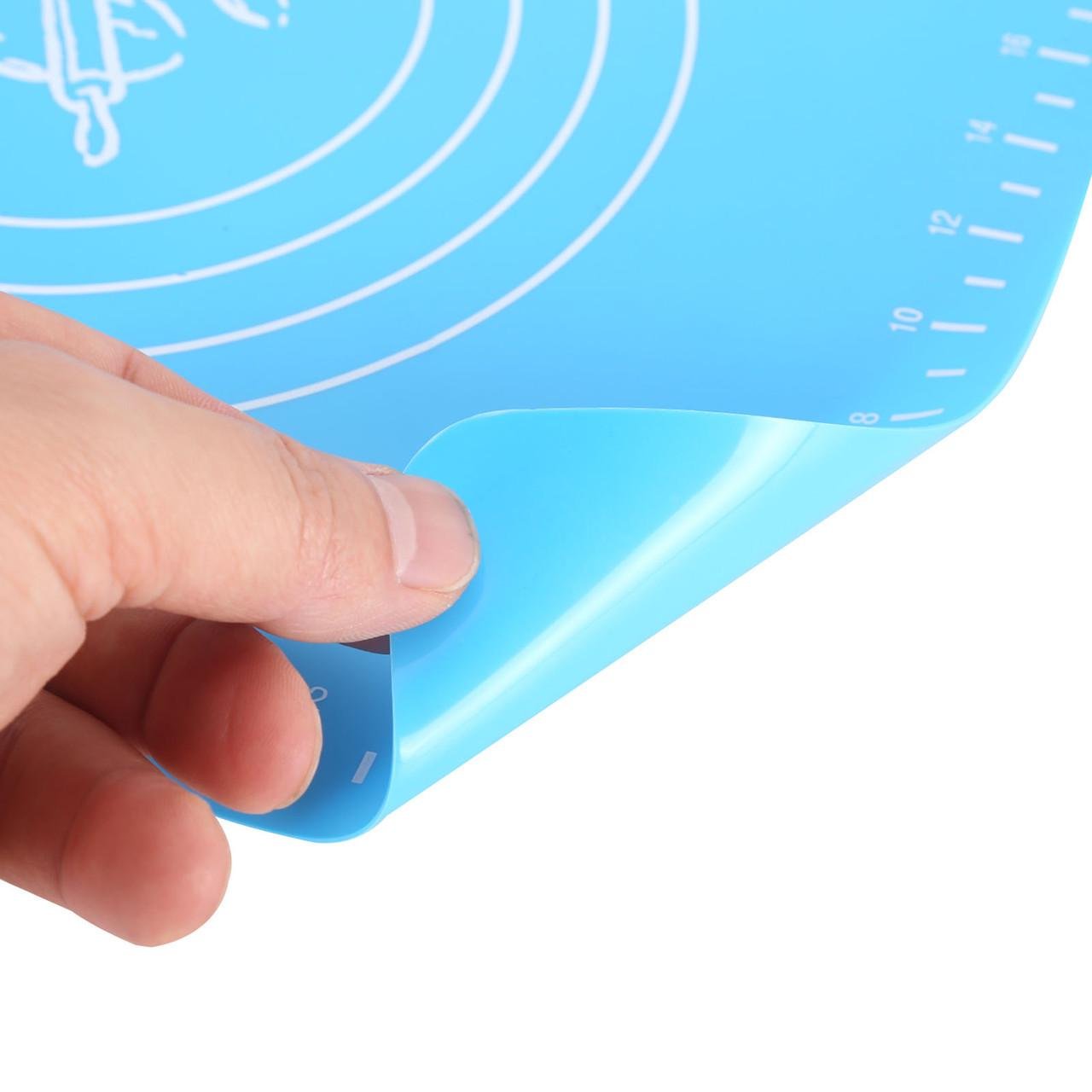 Силіконовий килимок Kamille Big Size для розкочування тіста та випічки 40х48 см (194336) - фото 3