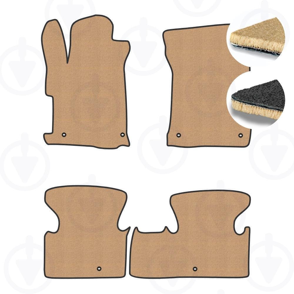 Комплект ковриков в салон Star-Tex для Acura ILX 2015-2022 р. текстиль/Fortuna бежевый/Черный (10001-64-80-84)