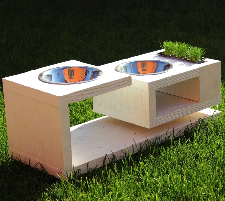 Подставка под миски для собак из дерева Жилина Бланже (ПСО-000301)