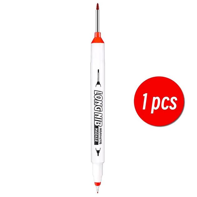 Маркер строительный с длинным носиком стержнем двухсторонний перманентный 2,0 мм Красный (06-103.1) - фото 3 Маркер строительный с длинным носиком стержнем двухсторонний перманентный 2,0 мм Красный (06-103.1) - фото 3