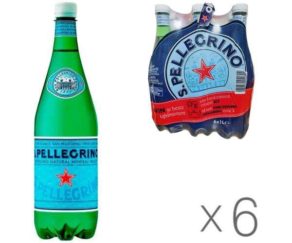 Вода минеральная газированная San Pellegrino 1 л 6 шт. (18146) - фото 2