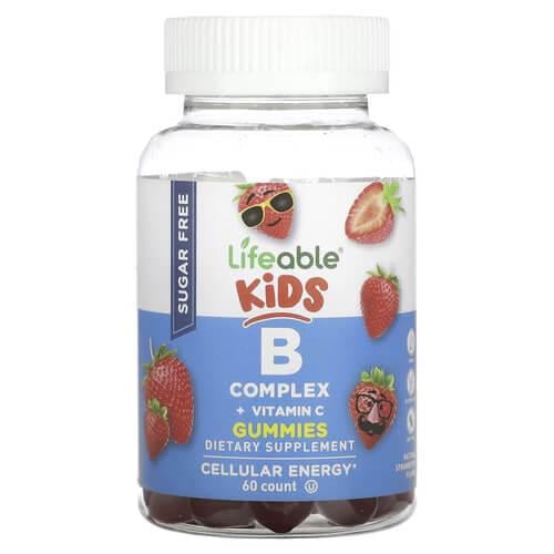 Комплекс витаминов группы В Lifeable Kids B Complex + Vitamin C Sugar Free 60 Gummies (LFB-73079) Комплекс витаминов группы В Lifeable Kids B Complex + Vitamin C Sugar Free 60 Gummies (LFB-73079)