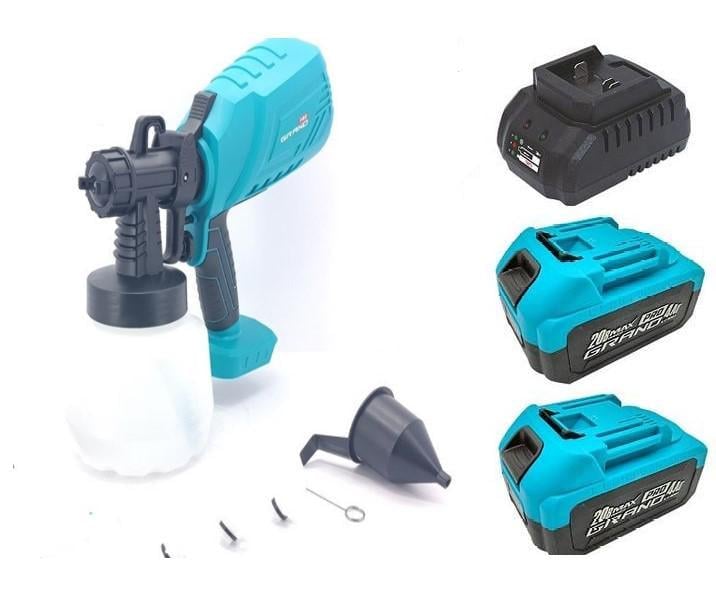 Краскораспылитель аккумуляторный Grand КЭ-20V/PRO 2 аккумулятора 4000 мАч/зарядное устройство (23505996) Краскораспылитель аккумуляторный Grand КЭ-20V/PRO 2 аккумулятора 4000 мАч/зарядное устройство (23505996)