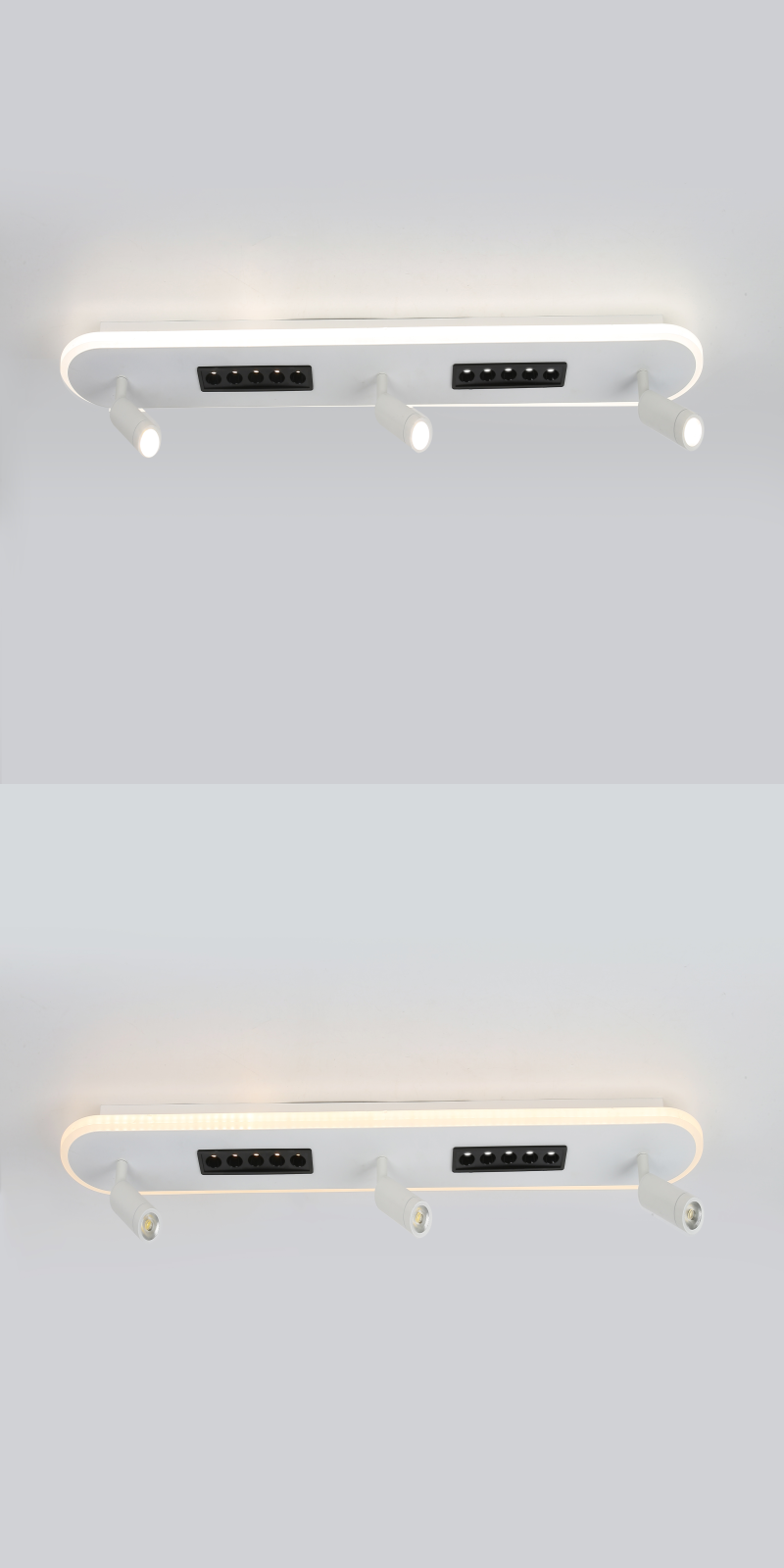 Люстра ESLLSE SHEFFIELD 3LR с пультом 52 и 6W 800х120 мм Белый (10211) - фото 2