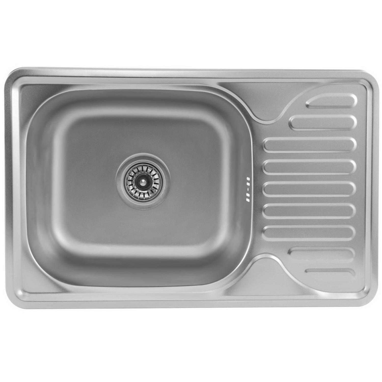 Мийка кухонна Valeso нержавіюча сталь PLS-A44082 660x420 мм прямокутна 0,8 мм (236998)