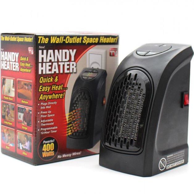 Портативный керамический тепловентилятор UKC Handy Heater 400 Вт с пультом (1128b654)