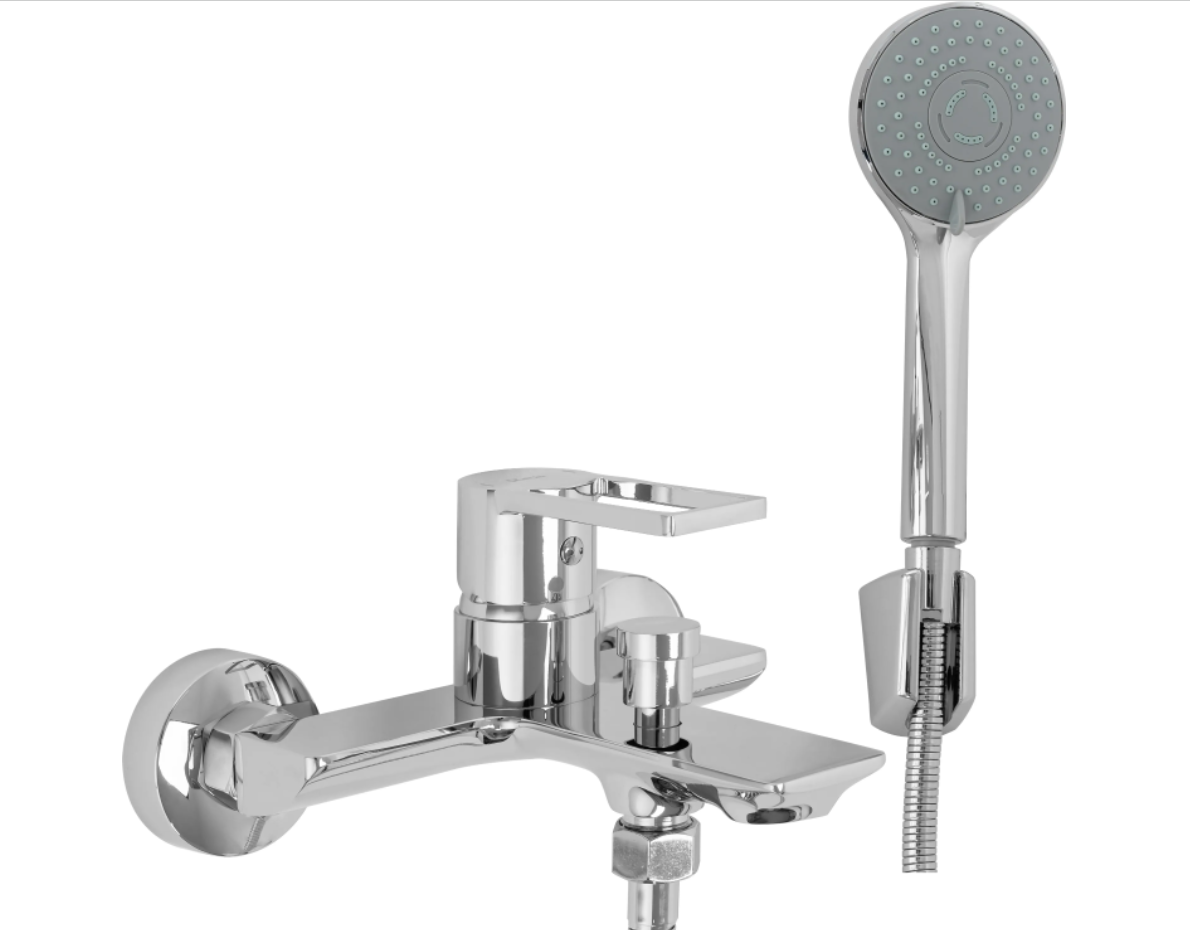 Смеситель для ванны CUBO REA FLIP REA-B2002 однорычажный Хром (153617)