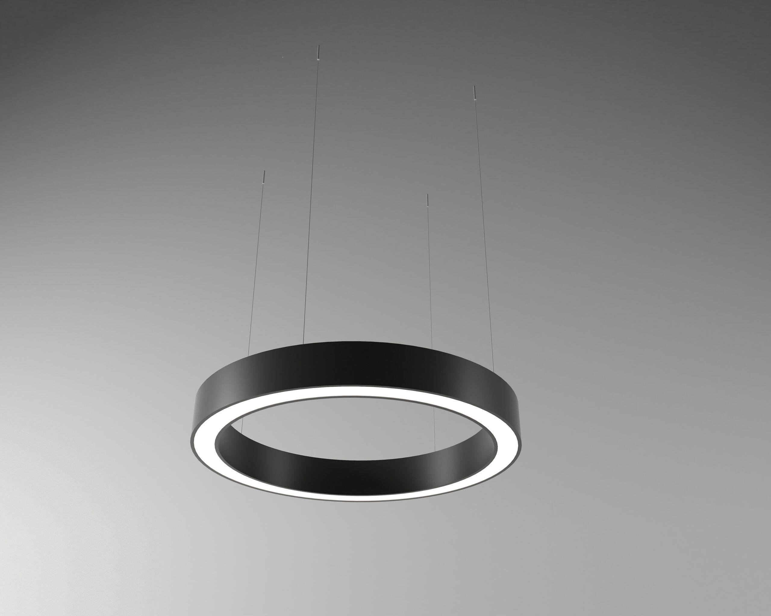 Светильник светодиодный круглый MG Flash 600 мм Черный матовый (4294957)