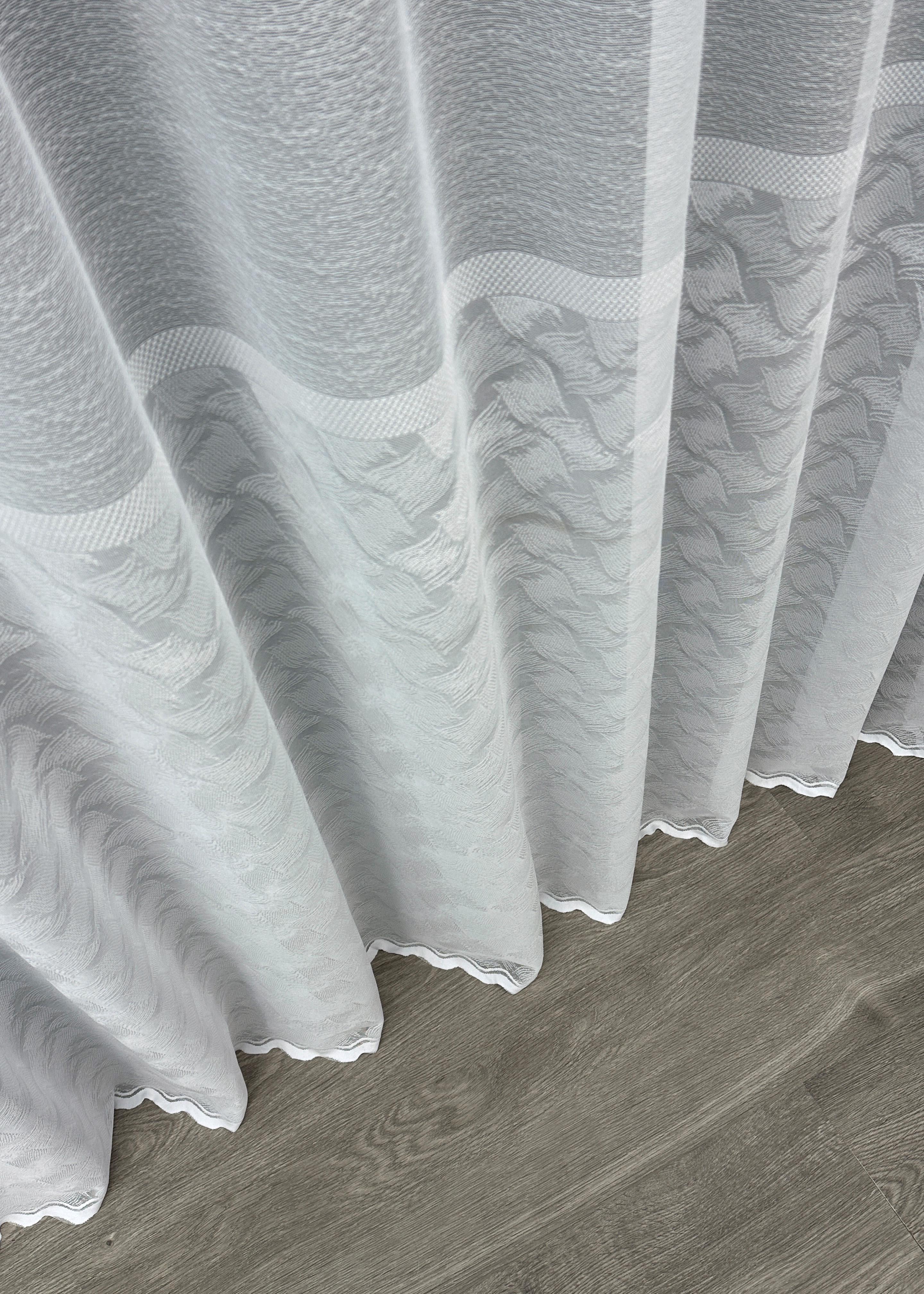 Тюль VR-Textil 1679т Премиум жаккард 300х270 см Белый (42-0691) - фото 8