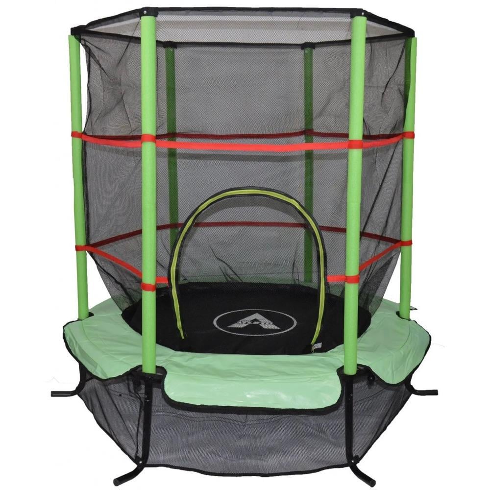 Батут детский Atleto с сеткой 140 см Зеленый (14-76-21000405) - фото 1 Батут детский Atleto с сеткой 140 см Зеленый (14-76-21000405) - фото 1