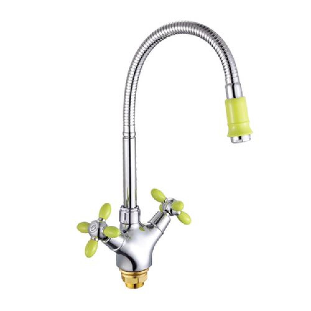 Смеситель для кухни Zerix Z5860-11 Салатовый (21402)