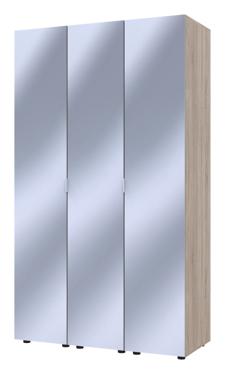 Комплект пеналов для одежды Doros Гелар 3 зеркала 3 шт. 117х49,5х203,4 см Дуб Сонома (DRS-011128)